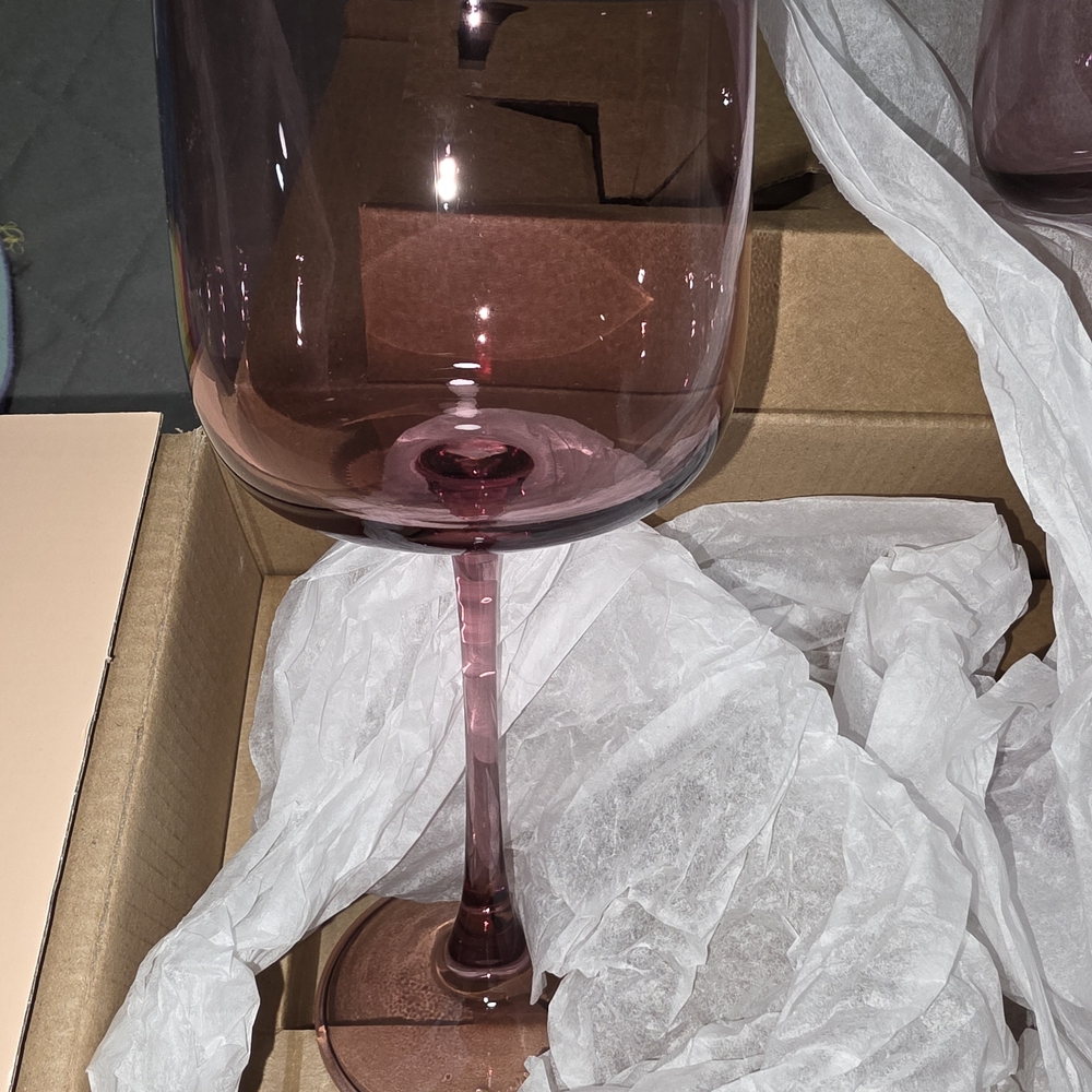 Our Place Pink Wine Glass